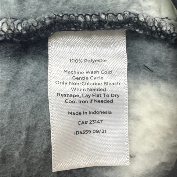 Talbots Black and White Checkered Sherpa Full Zip Jacket - Picture 10 of 10